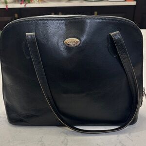 Black Leather Furla Bag